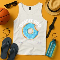 Donut Dad Regular Dad With Sprinkles Father's Day Tank Top