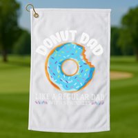 Donut Dad Regular Dad With Sprinkles Father's Day Golf Towel