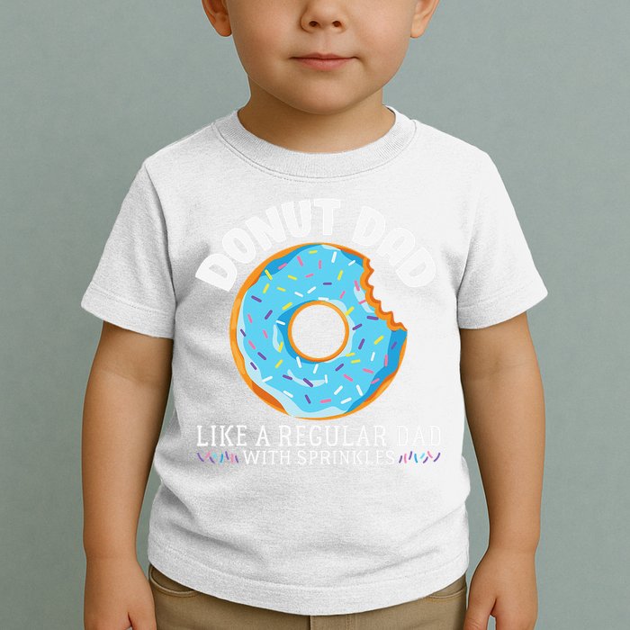Donut Dad Regular Dad With Sprinkles Father's Day Toddler T-Shirt