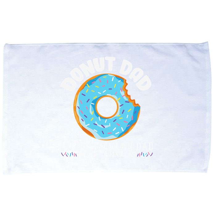 Donut Dad Regular Dad With Sprinkles Father's Day Microfiber Hand Towel