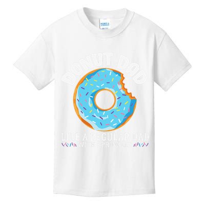 Donut Dad Regular Dad With Sprinkles Father's Day Kids T-Shirt