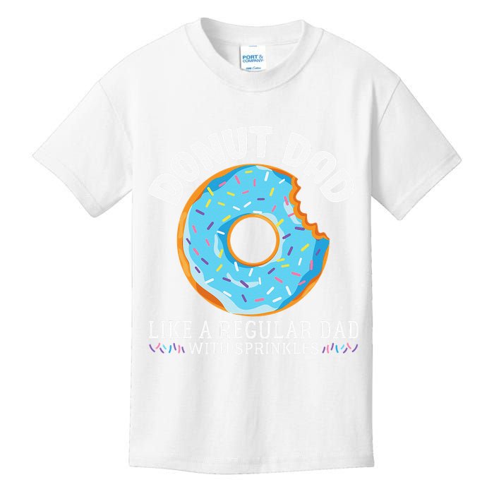 Donut Dad Regular Dad With Sprinkles Father's Day Kids T-Shirt