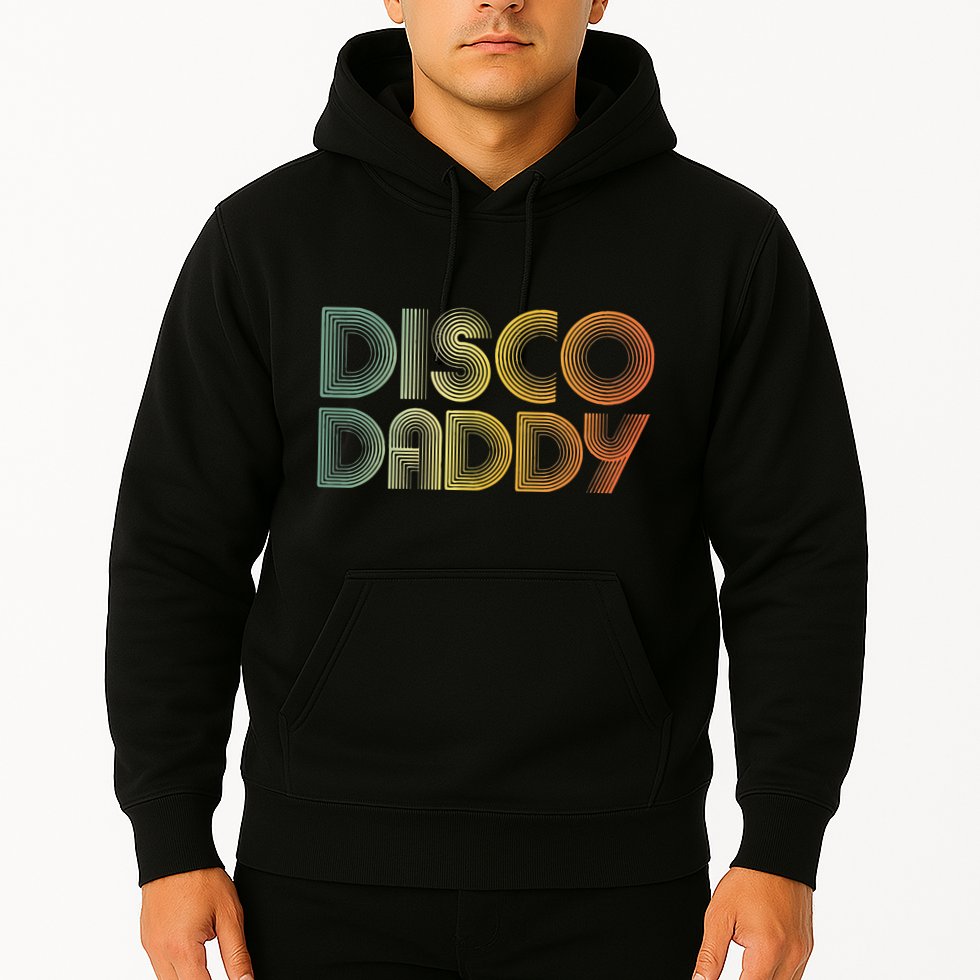 Disco Daddy Retro 60s 70s Party Costume Dad Fathers Day Hoodie
