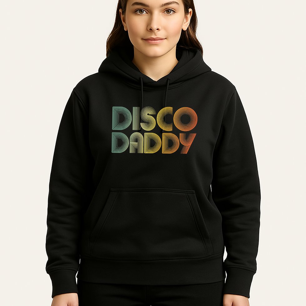 Disco Daddy Retro 60s 70s Party Costume Dad Fathers Day Hoodie