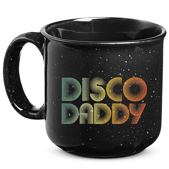 Disco Daddy Retro 60s 70s Party Costume Dad Fathers Day 15oz Campfire Ceramic Mug