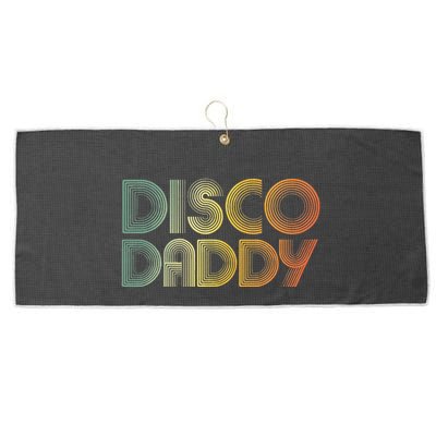 Disco Daddy Retro 60s 70s Party Costume Dad Fathers Day Large Microfiber Waffle Golf Towel