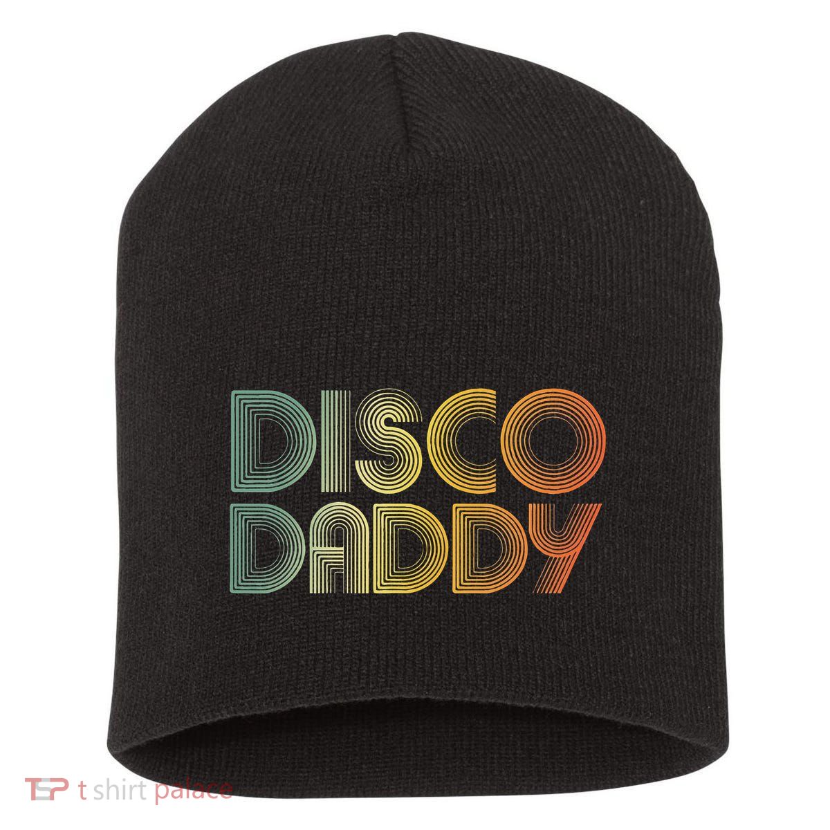 Disco Daddy Retro 60s 70s Party Costume Dad Fathers Day Short Acrylic Beanie