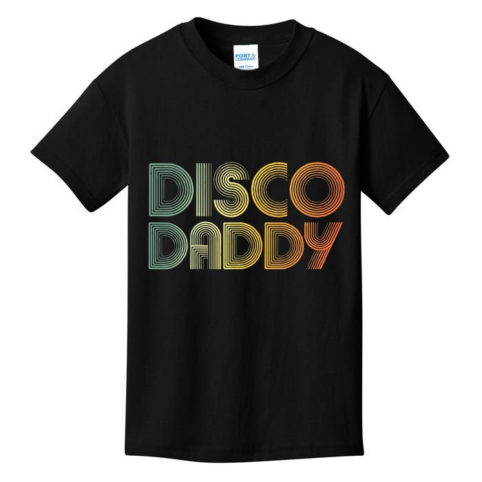Disco Daddy Retro 60s 70s Party Costume Dad Fathers Day Kids T-Shirt