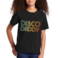 Disco Daddy Retro 60s 70s Party Costume Dad Fathers Day Kids T-Shirt