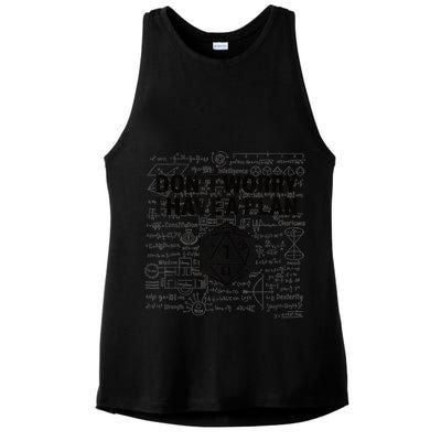 D20 Dice Roll 1 Funny Dungeon Gamer Critical Fail Dragon Ladies PosiCharge Tri-Blend Wicking Tank