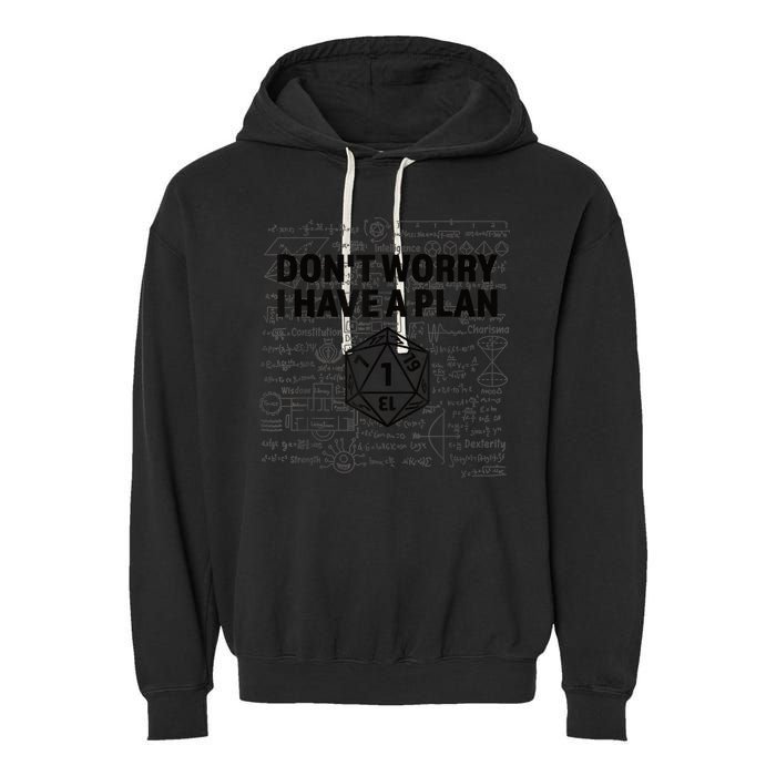 D20 Dice Roll 1 Funny Dungeon Gamer Critical Fail Dragon Garment-Dyed Fleece Hoodie