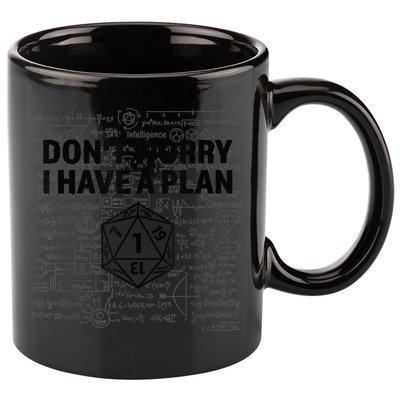 D20 Dice Roll 1 Funny Dungeon Gamer Critical Fail Dragon 11oz C Handle Ceramic Mug