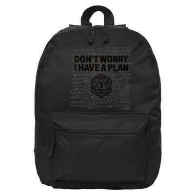 D20 Dice Roll 1 Funny Dungeon Gamer Critical Fail Dragon 16 in Basic Backpack