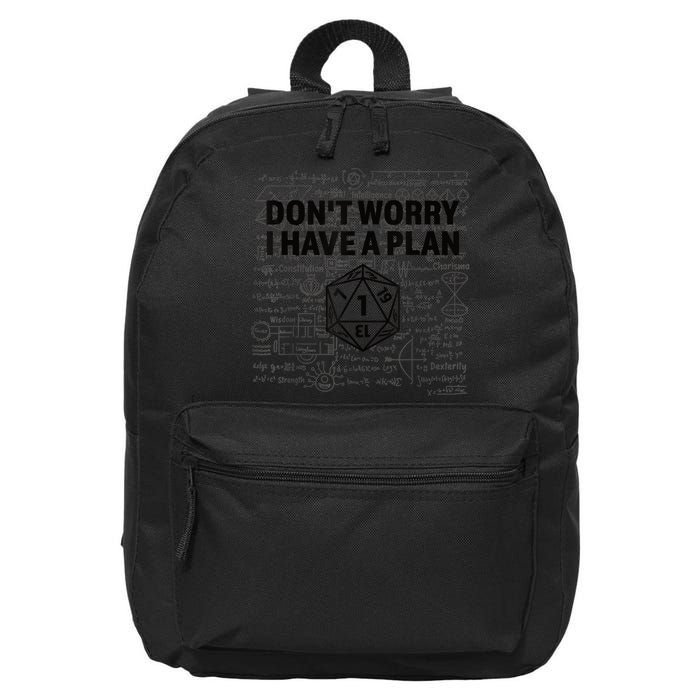 D20 Dice Roll 1 Funny Dungeon Gamer Critical Fail Dragon 16 in Basic Backpack