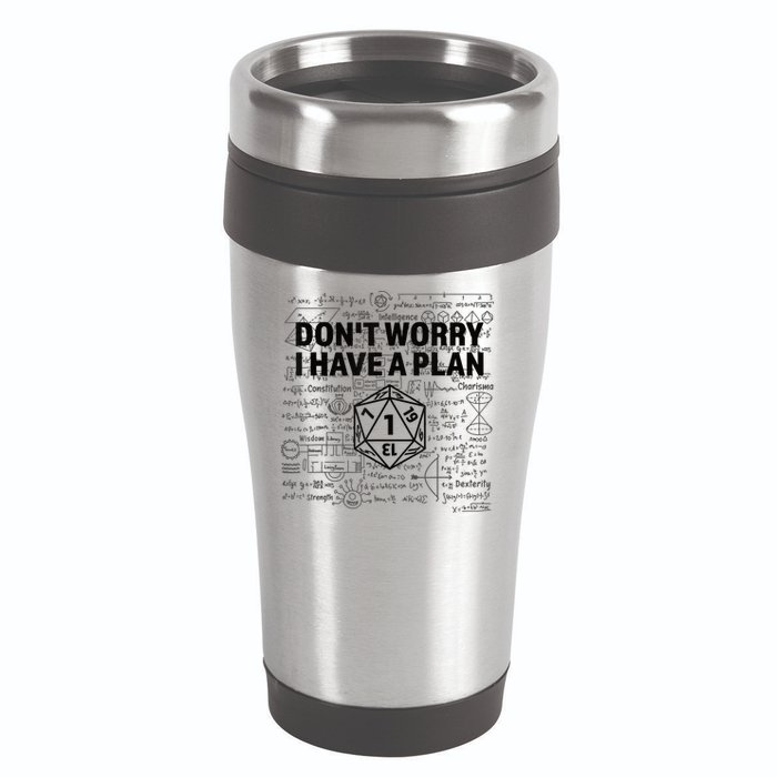 D20 Dice Roll 1 Funny Dungeon Gamer Critical Fail Dragon 16oz Travel Tumbler