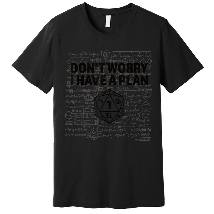 D20 Dice Roll 1 Funny Dungeon Gamer Critical Fail Dragon Premium T-Shirt