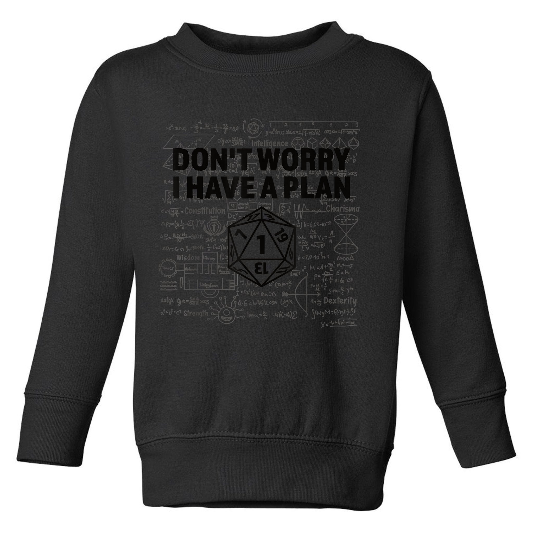 D20 Dice Roll 1 Funny Dungeon Gamer Critical Fail Dragon Toddler Sweatshirt