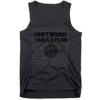 D20 Dice Roll 1 Funny Dungeon Gamer Critical Fail Dragon Tank Top
