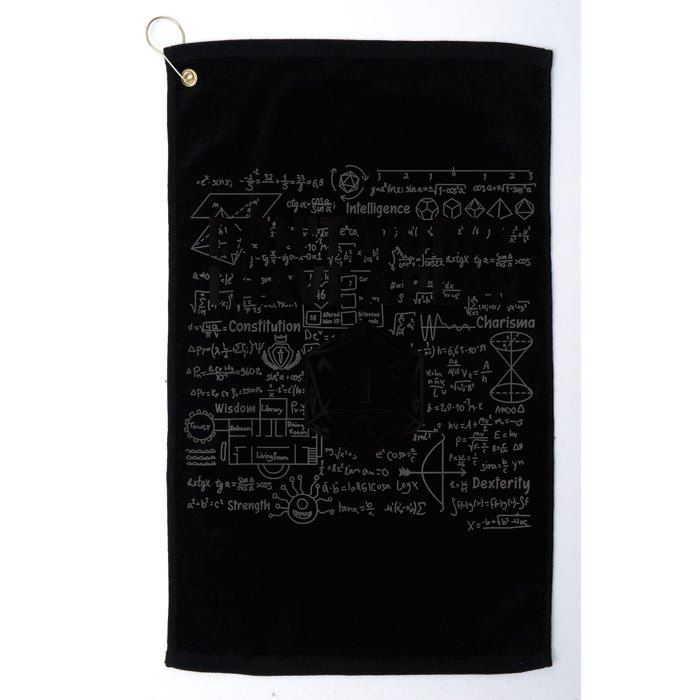D20 Dice Roll 1 Funny Dungeon Gamer Critical Fail Dragon Golf Towel