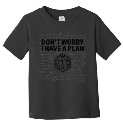 D20 Dice Roll 1 Funny Dungeon Gamer Critical Fail Dragon Toddler T-Shirt