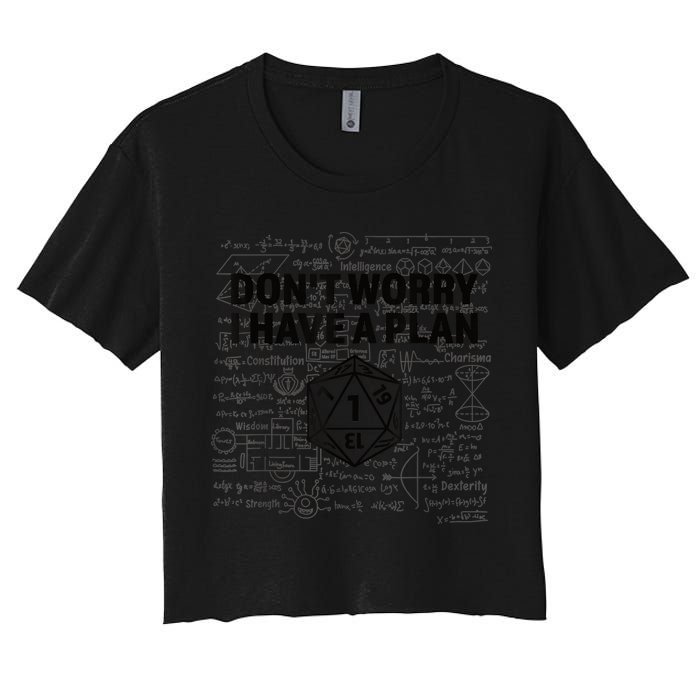 D20 Dice Roll 1 Funny Dungeon Gamer Critical Fail Dragon Women's Crop Top Tee