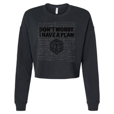 D20 Dice Roll 1 Funny Dungeon Gamer Critical Fail Dragon Cropped Pullover Crew