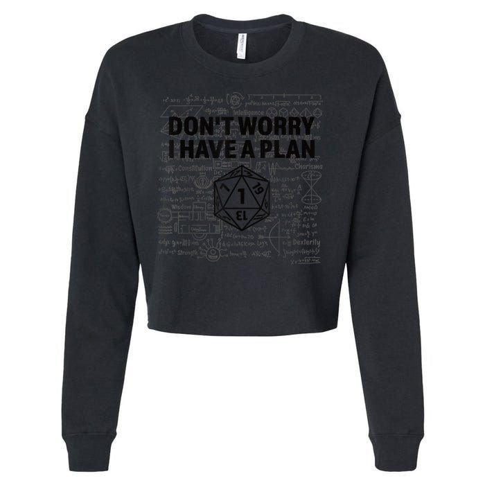 D20 Dice Roll 1 Funny Dungeon Gamer Critical Fail Dragon Cropped Pullover Crew