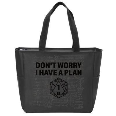 D20 Dice Roll 1 Funny Dungeon Gamer Critical Fail Dragon Zip Tote Bag