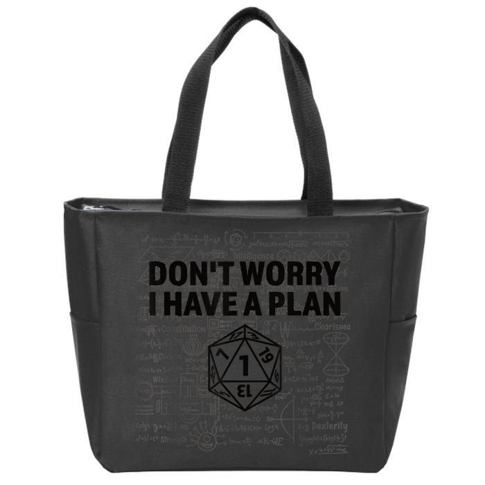 D20 Dice Roll 1 Funny Dungeon Gamer Critical Fail Dragon Zip Tote Bag
