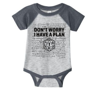 D20 Dice Roll 1 Funny Dungeon Gamer Critical Fail Dragon Infant Baby Jersey Bodysuit