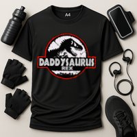 Dinosaur Daddysaurus Rex Father Day For Dad Funny Gifts Idea Performance Shirt
