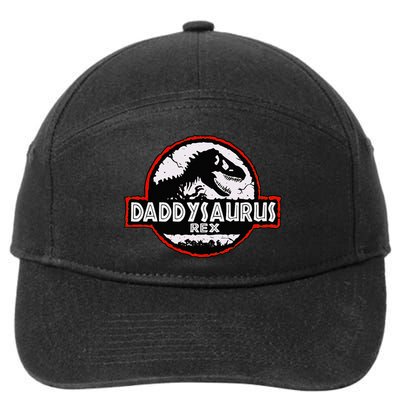 Dinosaur Daddysaurus Rex Father Day For Dad Funny Gifts Idea 7-Panel Snapback Hat