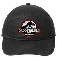 Dinosaur Daddysaurus Rex Father Day For Dad Funny Gifts Idea 7-Panel Snapback Hat
