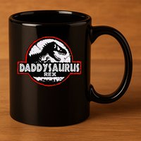 Dinosaur Daddysaurus Rex Father Day For Dad Funny Gifts Idea 11oz C Handle Ceramic Mug