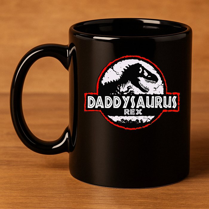 Dinosaur Daddysaurus Rex Father Day For Dad Funny Gifts Idea 11oz C Handle Ceramic Mug
