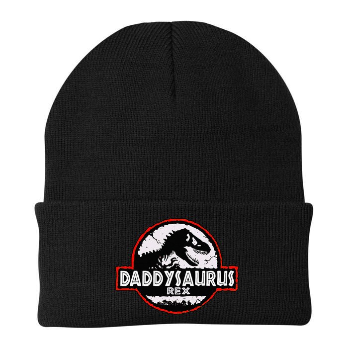 Dinosaur Daddysaurus Rex Father Day For Dad Funny Gifts Idea Beanie