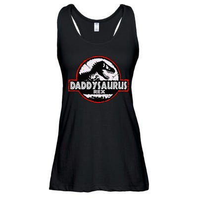 Dinosaur Daddysaurus Rex Father Day For Dad Funny Gifts Idea Ladies Essential Flowy Tank