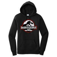 Dinosaur Daddysaurus Rex Father Day For Dad Funny Gifts Idea Women's Pullover Hoodie