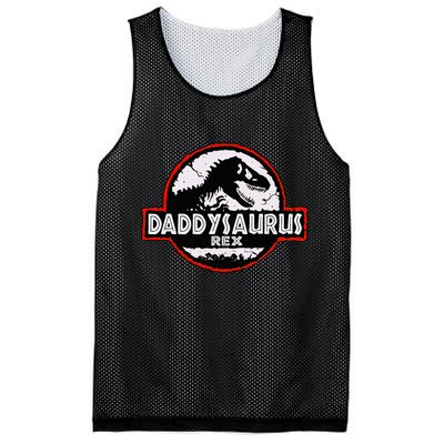 Dinosaur Daddysaurus Rex Father Day For Dad Funny Gifts Idea Mesh Reversible Basketball Jersey Tank