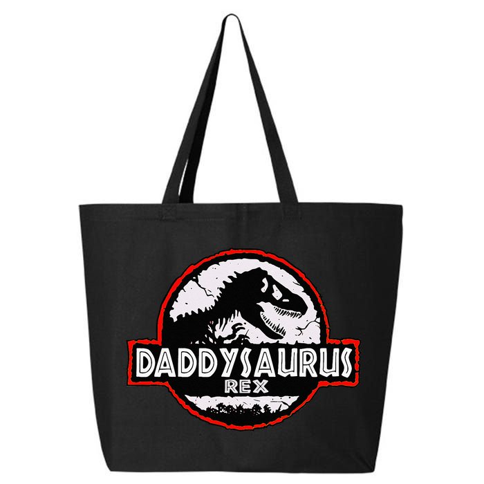 Dinosaur Daddysaurus Rex Father Day For Dad Funny Gifts Idea 25L Jumbo Tote