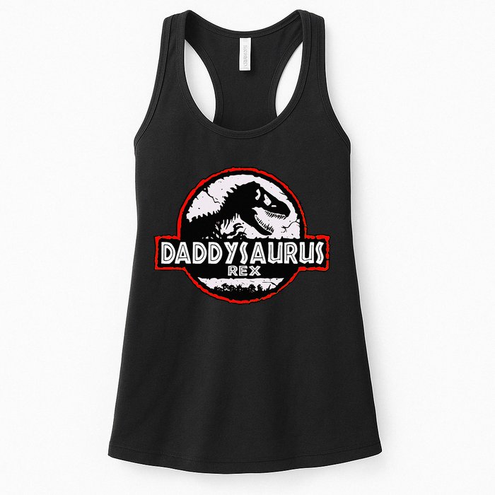 Dinosaur Daddysaurus Rex Father Day For Dad Funny Gifts Idea Womens Tank Top