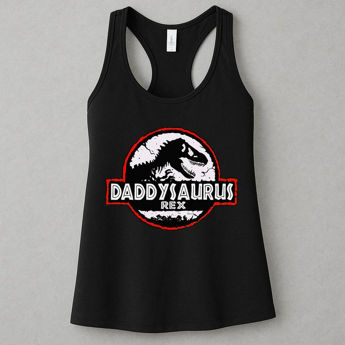 Dinosaur Daddysaurus Rex Father Day For Dad Funny Gifts Idea Womens Tank Top