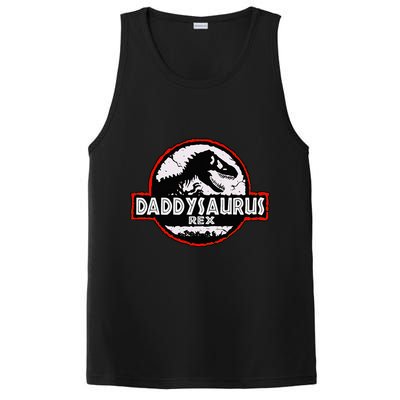 Dinosaur Daddysaurus Rex Father Day For Dad Funny Gifts Idea PosiCharge Competitor Tank