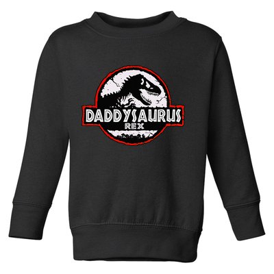 Dinosaur Daddysaurus Rex Father Day For Dad Funny Gifts Idea Toddler Sweatshirt