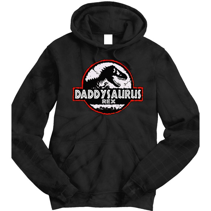 Dinosaur Daddysaurus Rex Father Day For Dad Funny Gifts Idea Tie Dye Hoodie