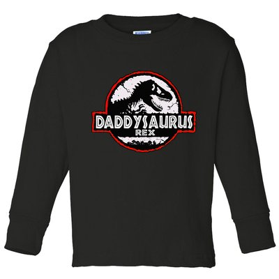 Dinosaur Daddysaurus Rex Father Day For Dad Funny Gifts Idea Toddler Long Sleeve Shirt