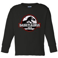 Dinosaur Daddysaurus Rex Father Day For Dad Funny Gifts Idea Toddler Long Sleeve Shirt