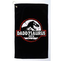 Dinosaur Daddysaurus Rex Father Day For Dad Funny Gifts Idea Golf Towel