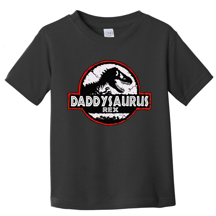Dinosaur Daddysaurus Rex Father Day For Dad Funny Gifts Idea Toddler T-Shirt