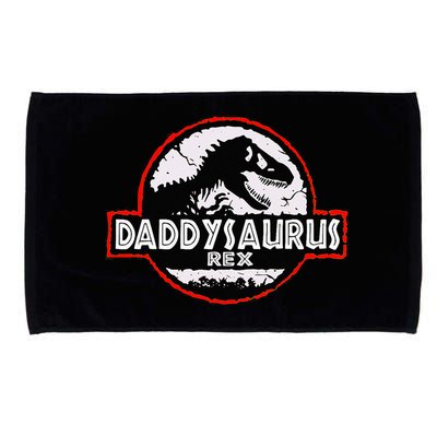 Dinosaur Daddysaurus Rex Father Day For Dad Funny Gifts Idea Microfiber Hand Towel